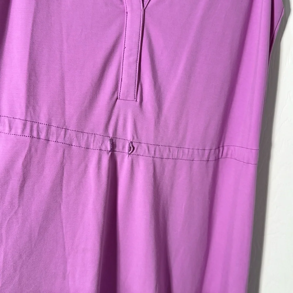 Trina Turk Purple Sheath Midi Dress V-Neck Sleeveless - Picture 5 of 9